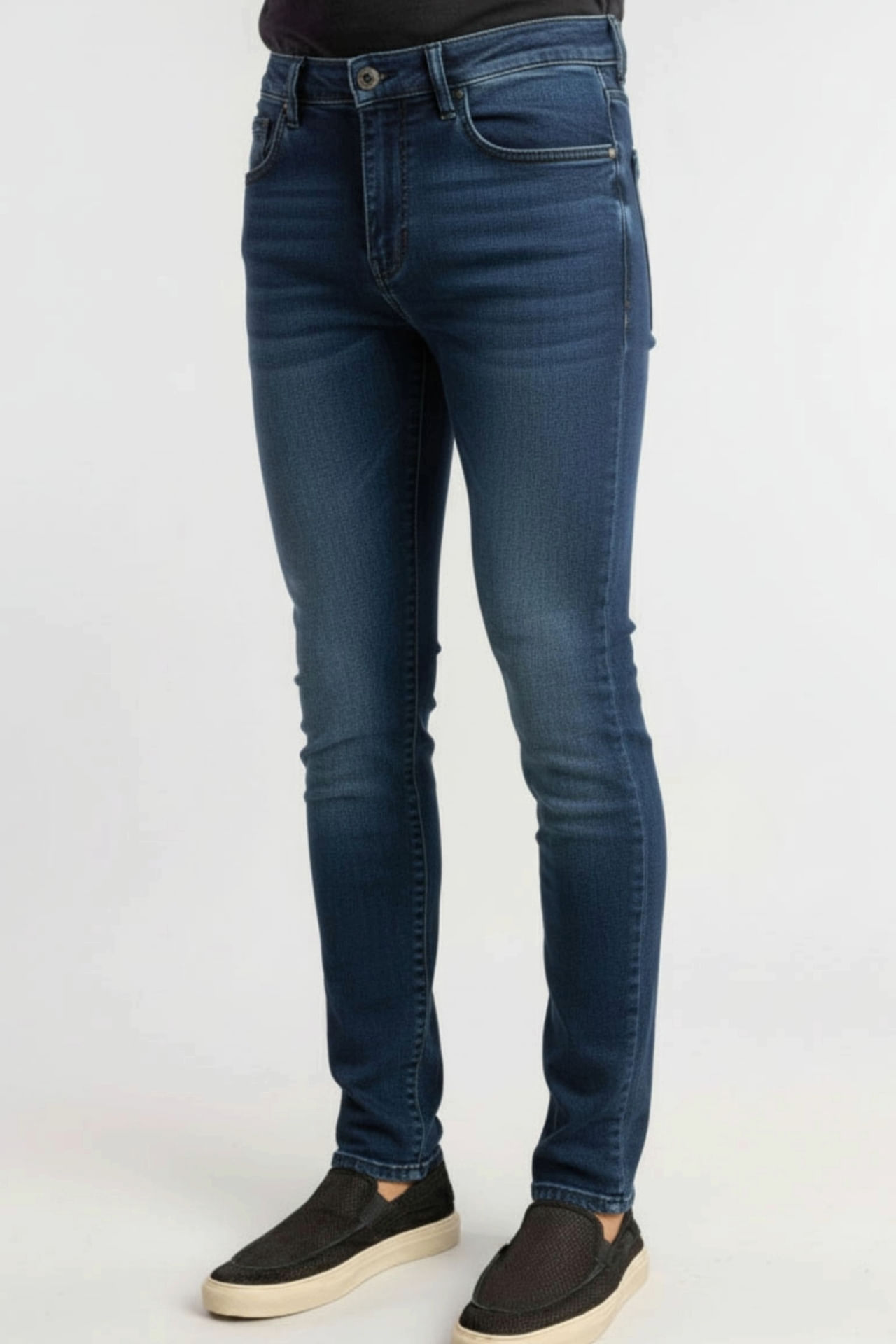 Calça Jeans Slim Comfort Dark Blue W26 - Marinho