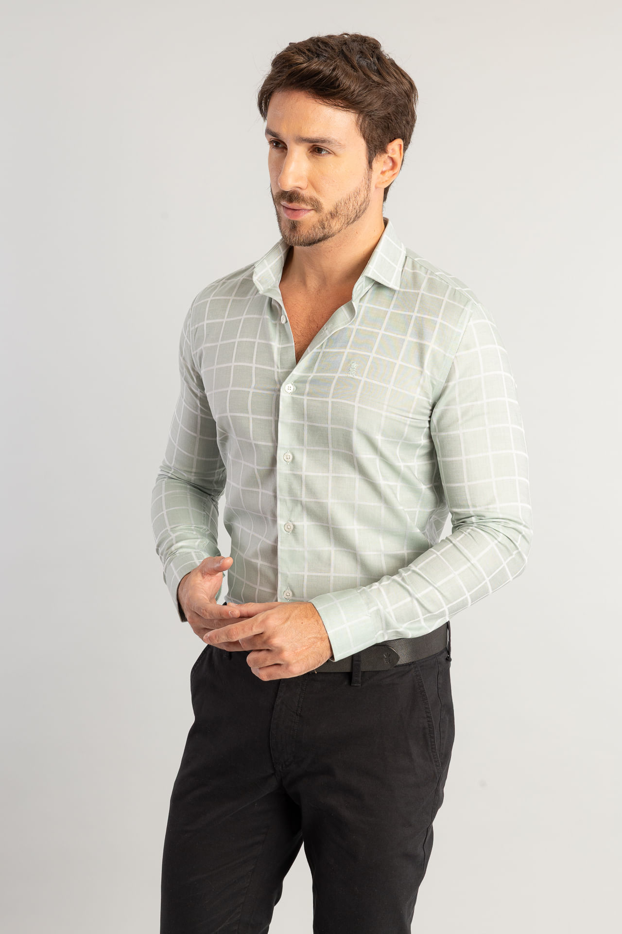 Camisa Maquineta Square W26 - Verde Claro