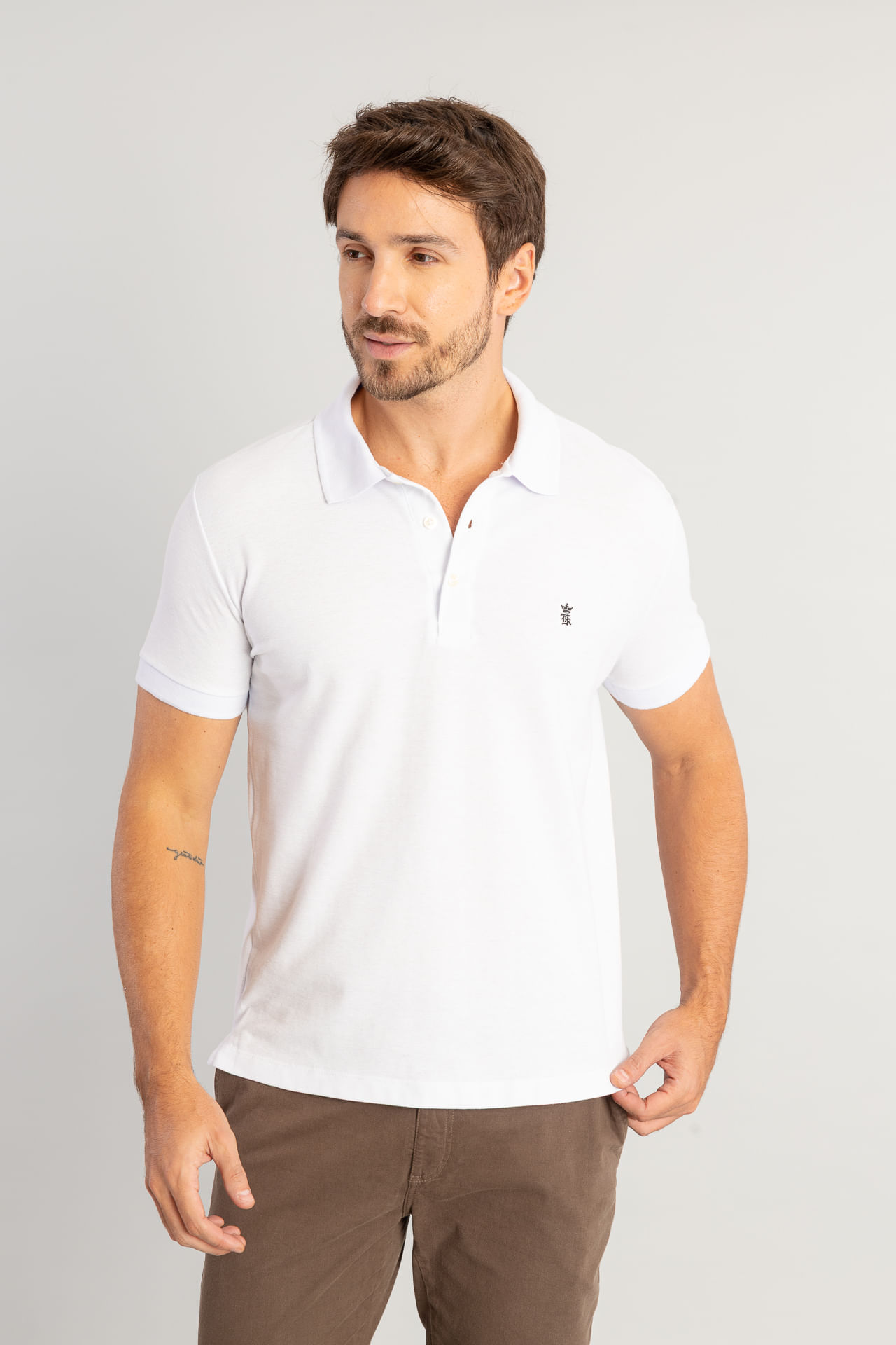 Camisa Polo Piquet W26 - Branco