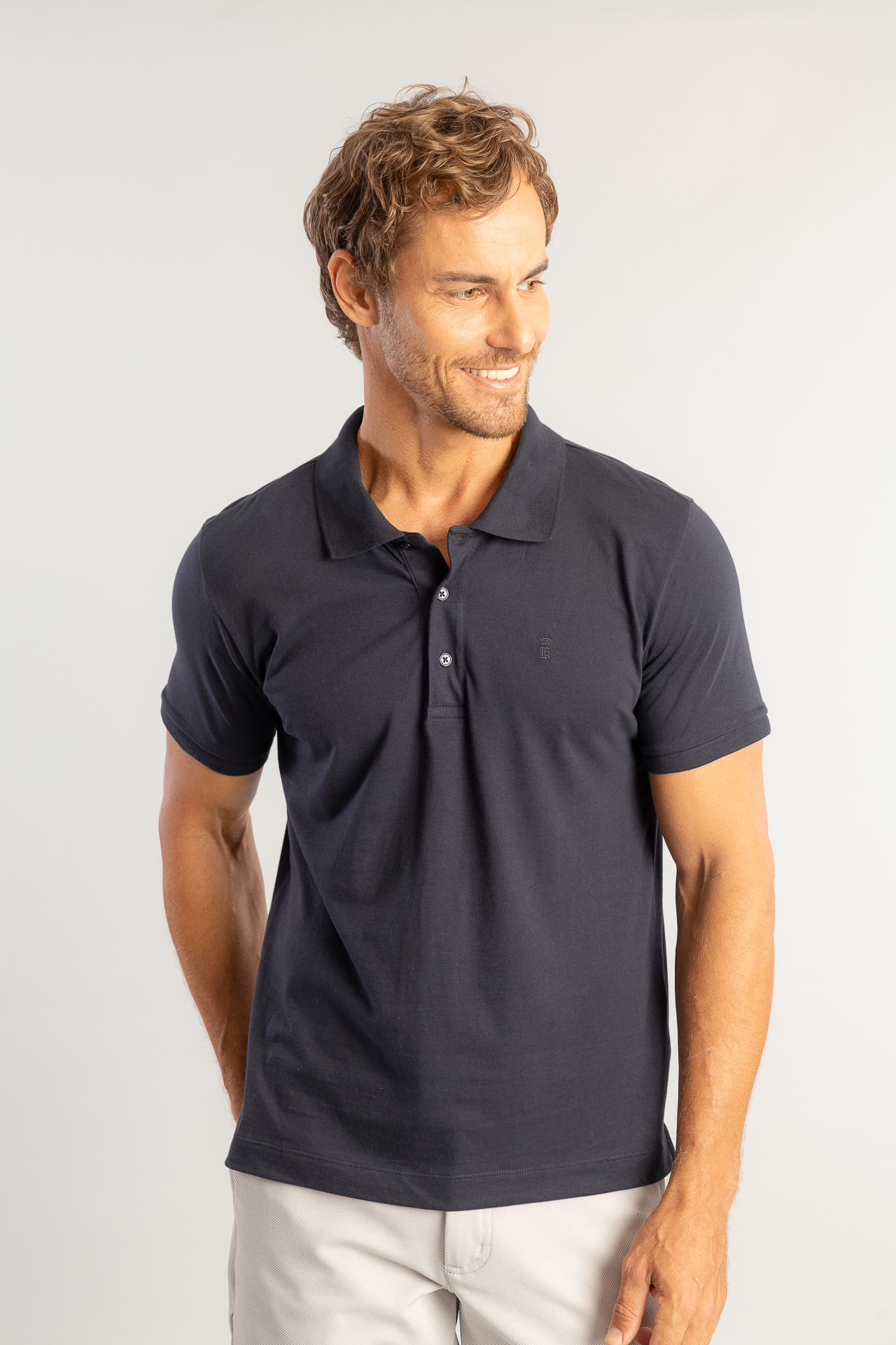 Camisa Polo Pima W26 - Marinho