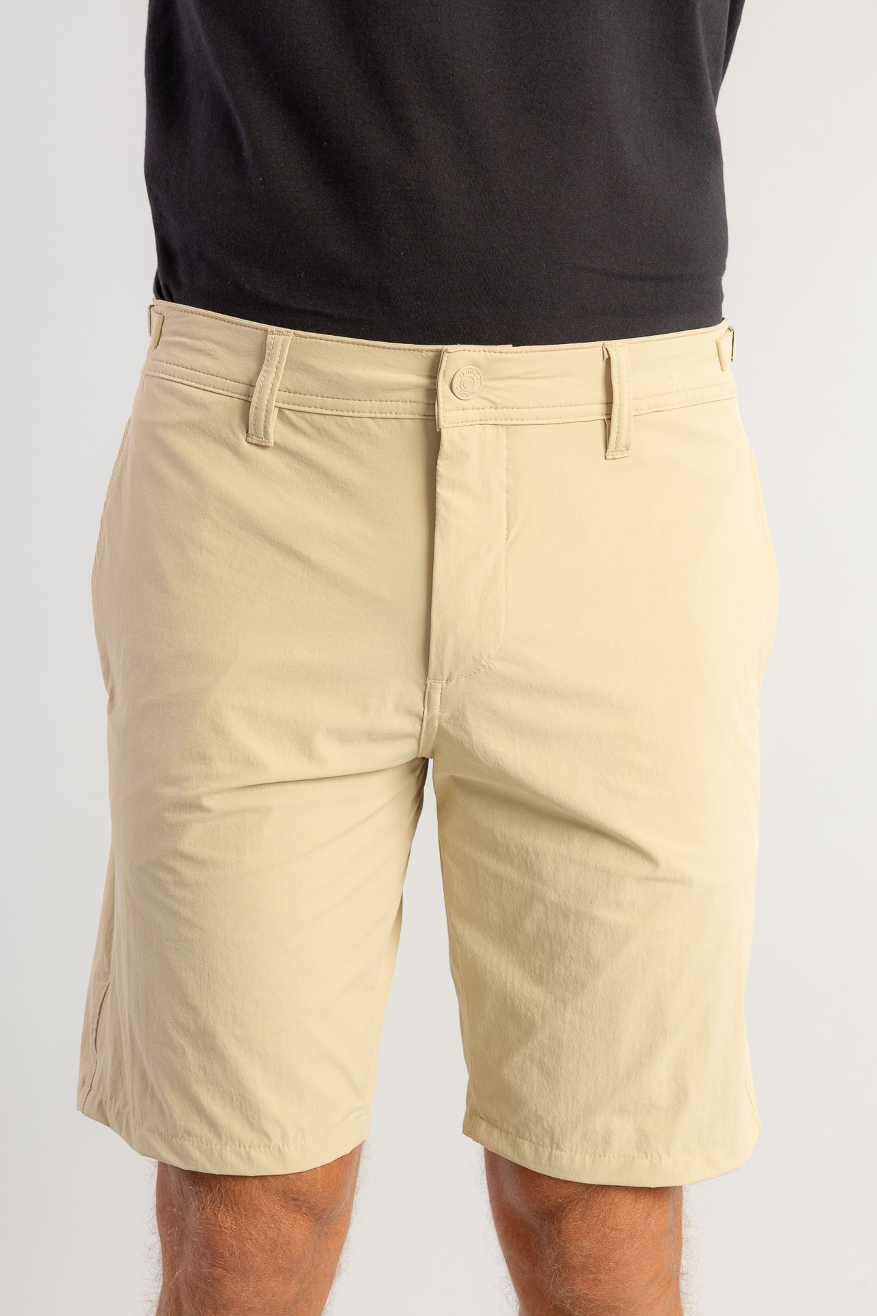 Bermuda Tech Fivela Lateral W26 - Caqui