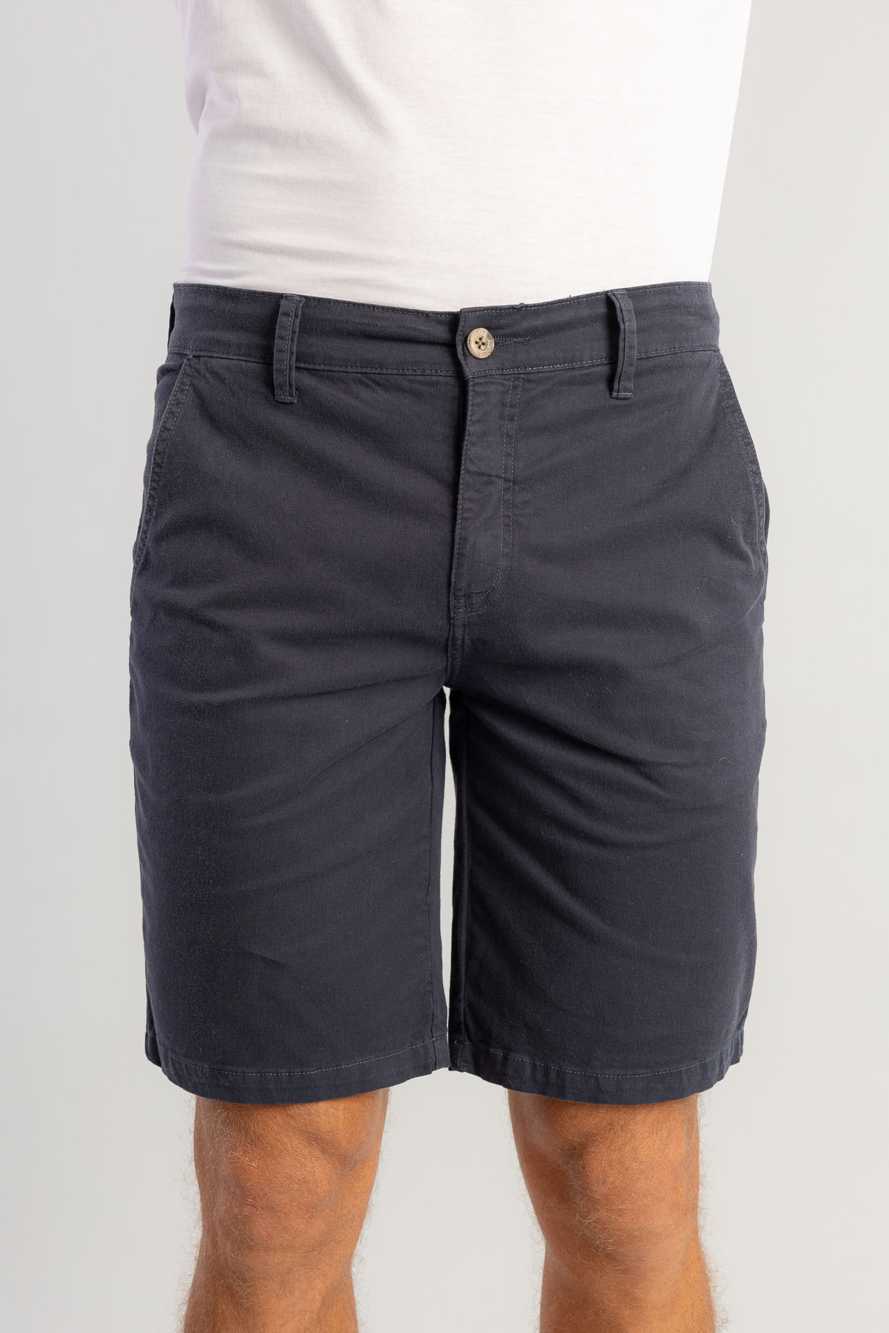 Bermuda Chino Tinturada W26 - Marinho