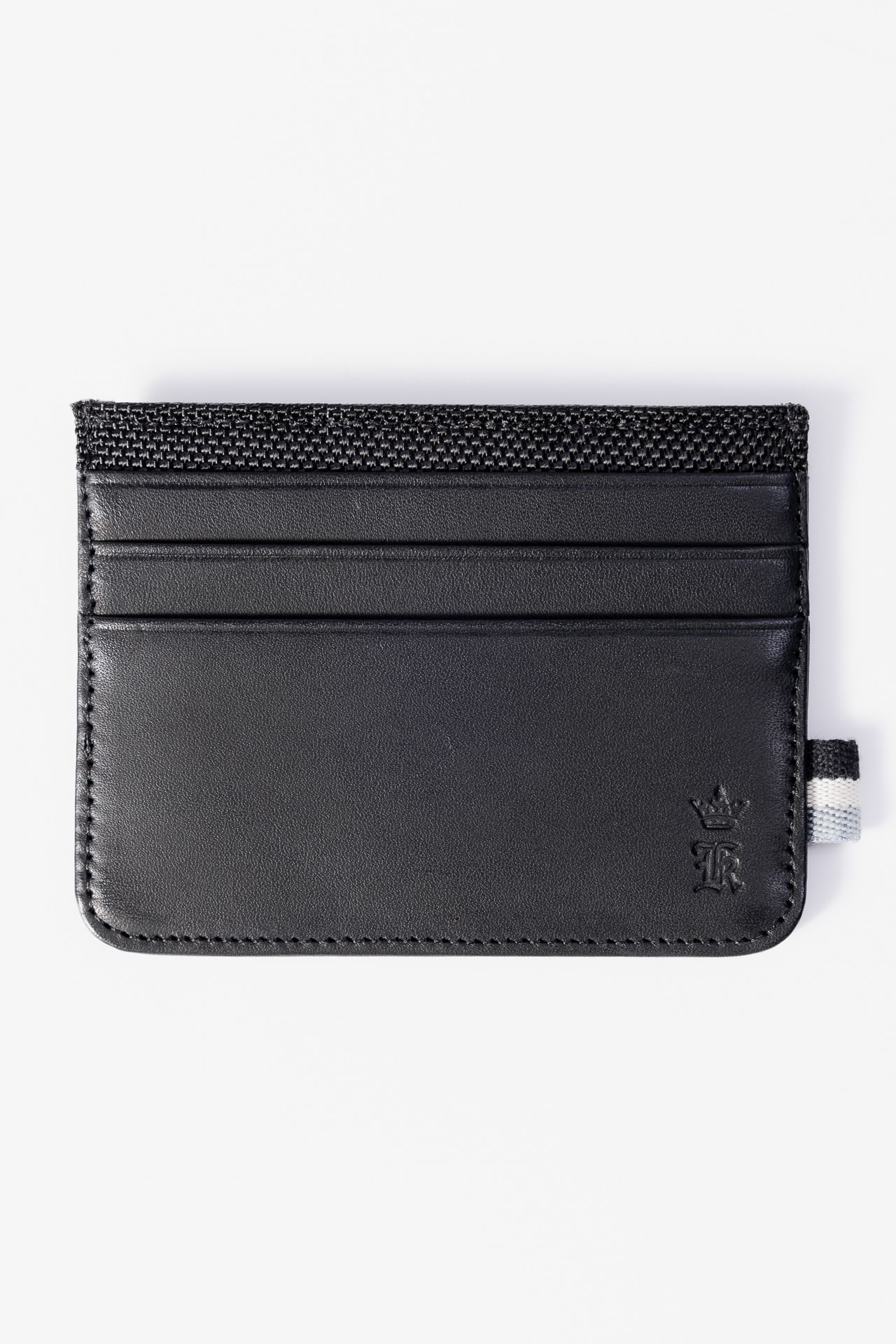 Porta Cartão De Nylon Com Gorgurão - Preto