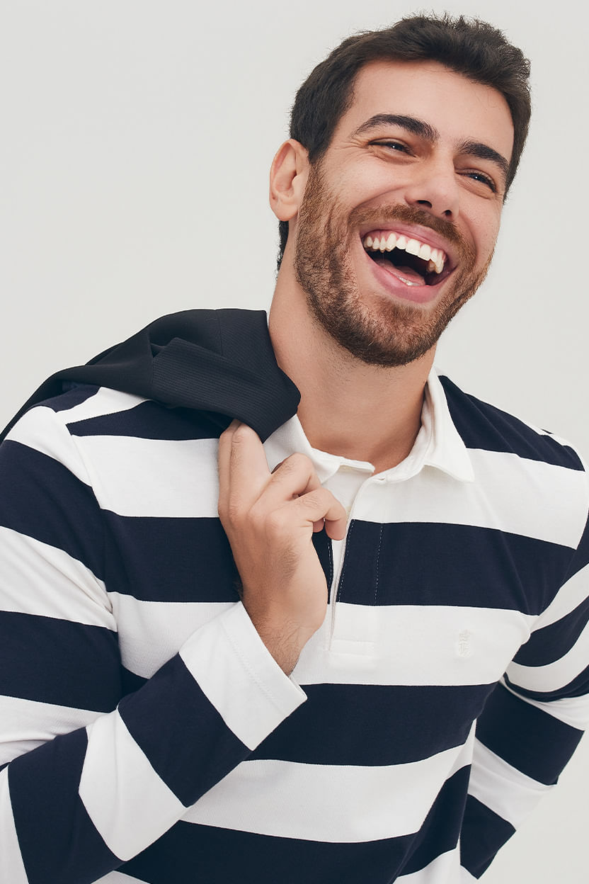 Camisa Polo Rugby Listrada W26 - Off White