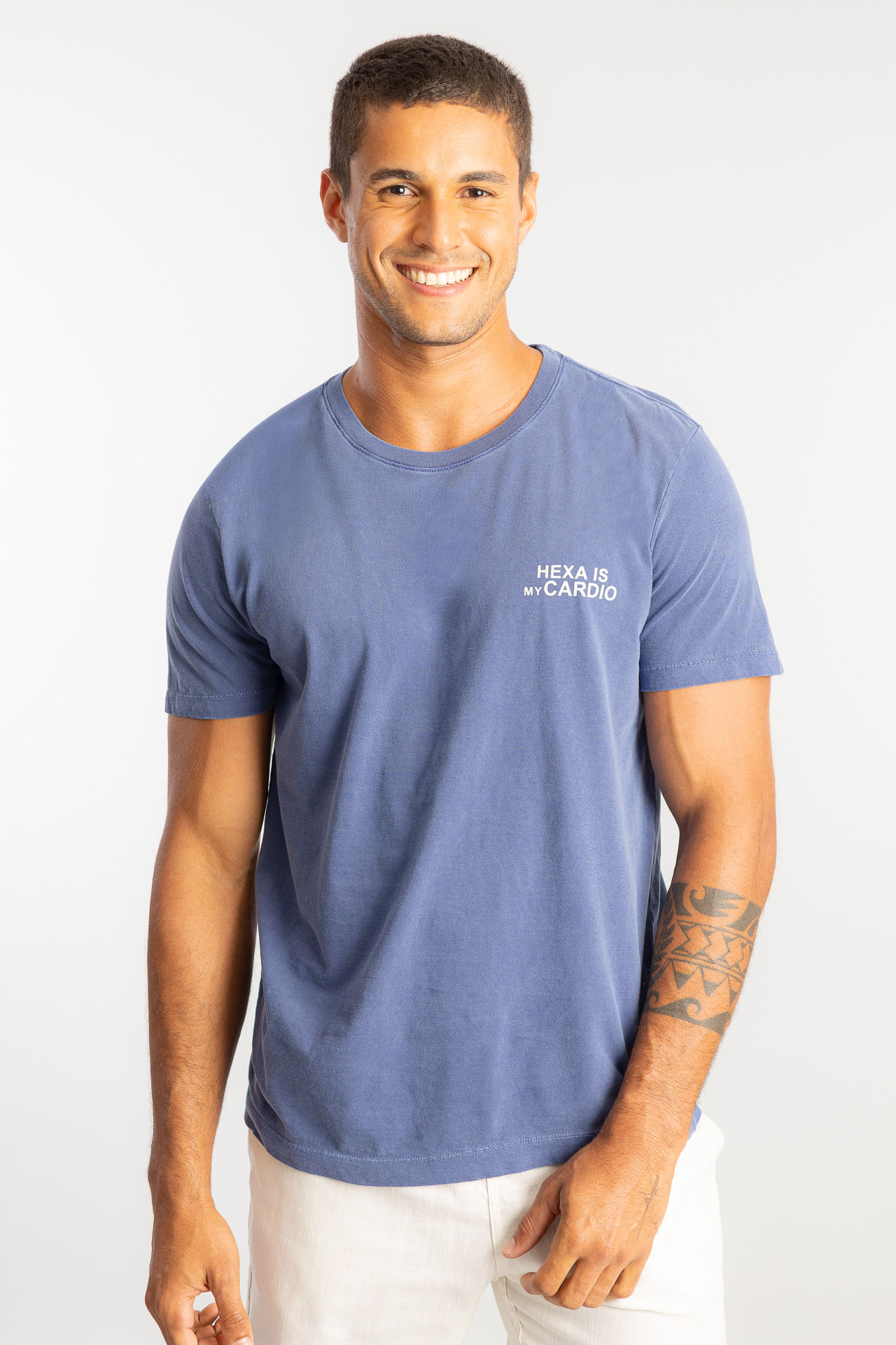 Camiseta Hexa Is My Cardio W26 - Marinho