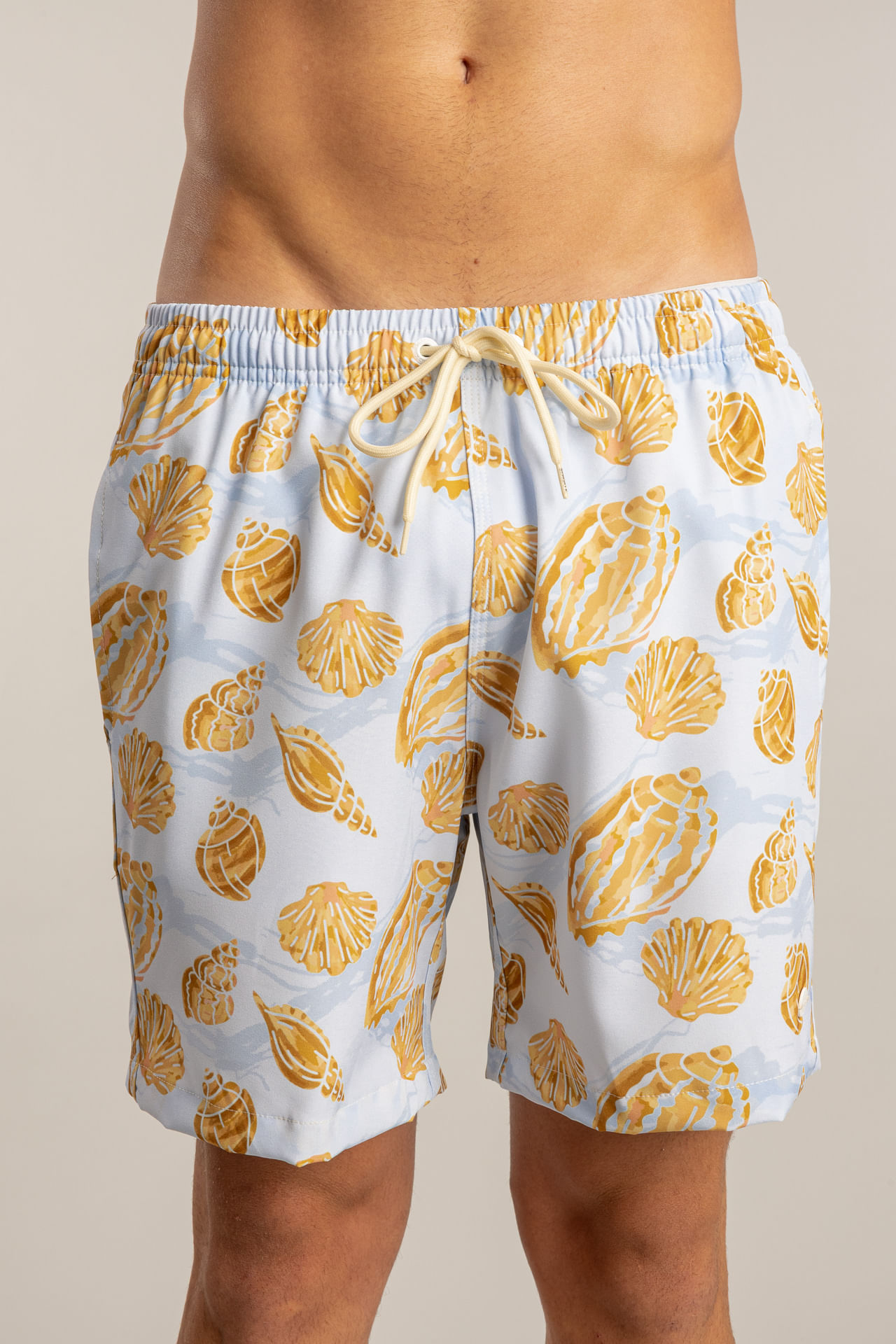 Shorts Praia Golden Shell S27 - Azul Claro