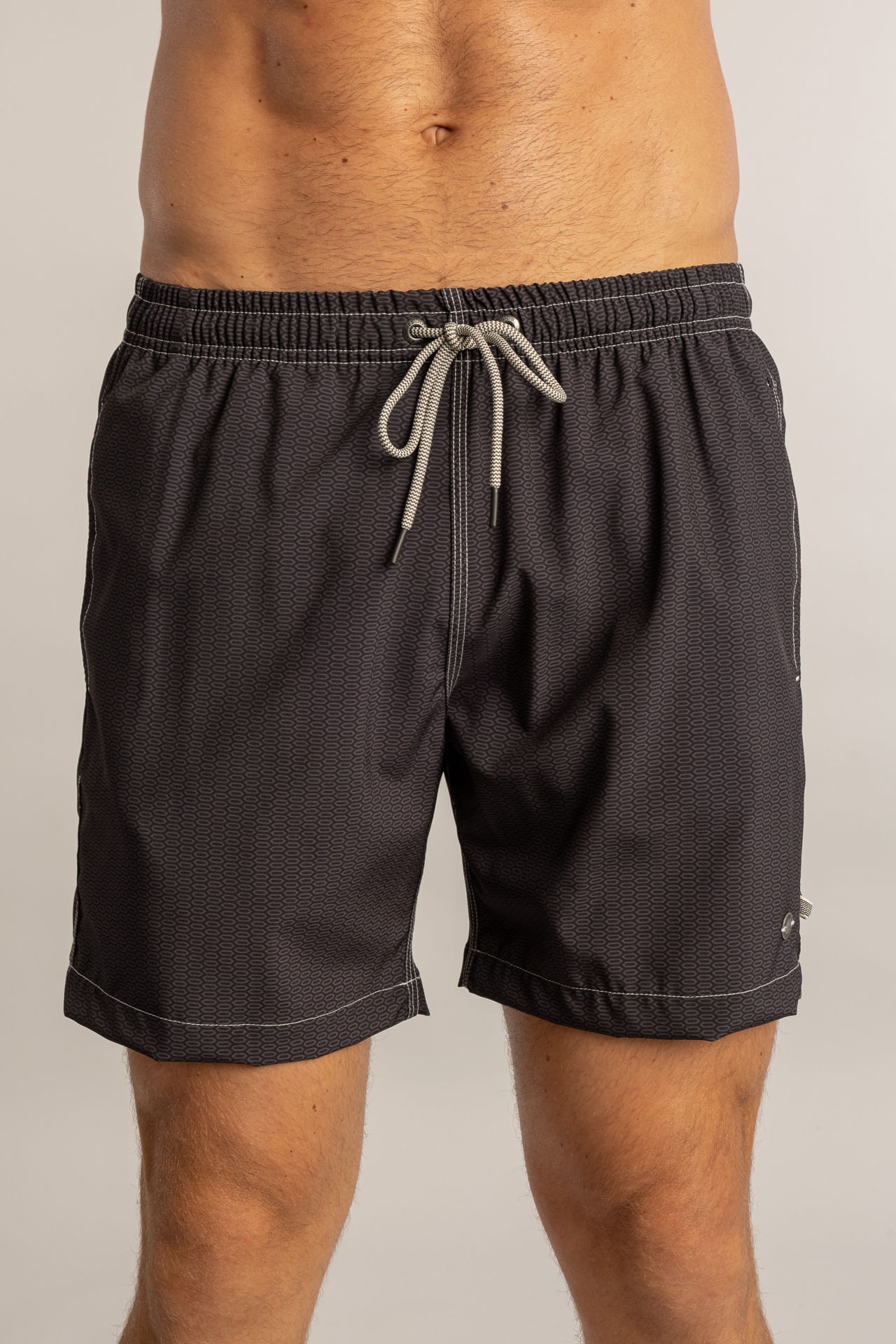 Shorts Praia Gravataria Stone S27 - Preto