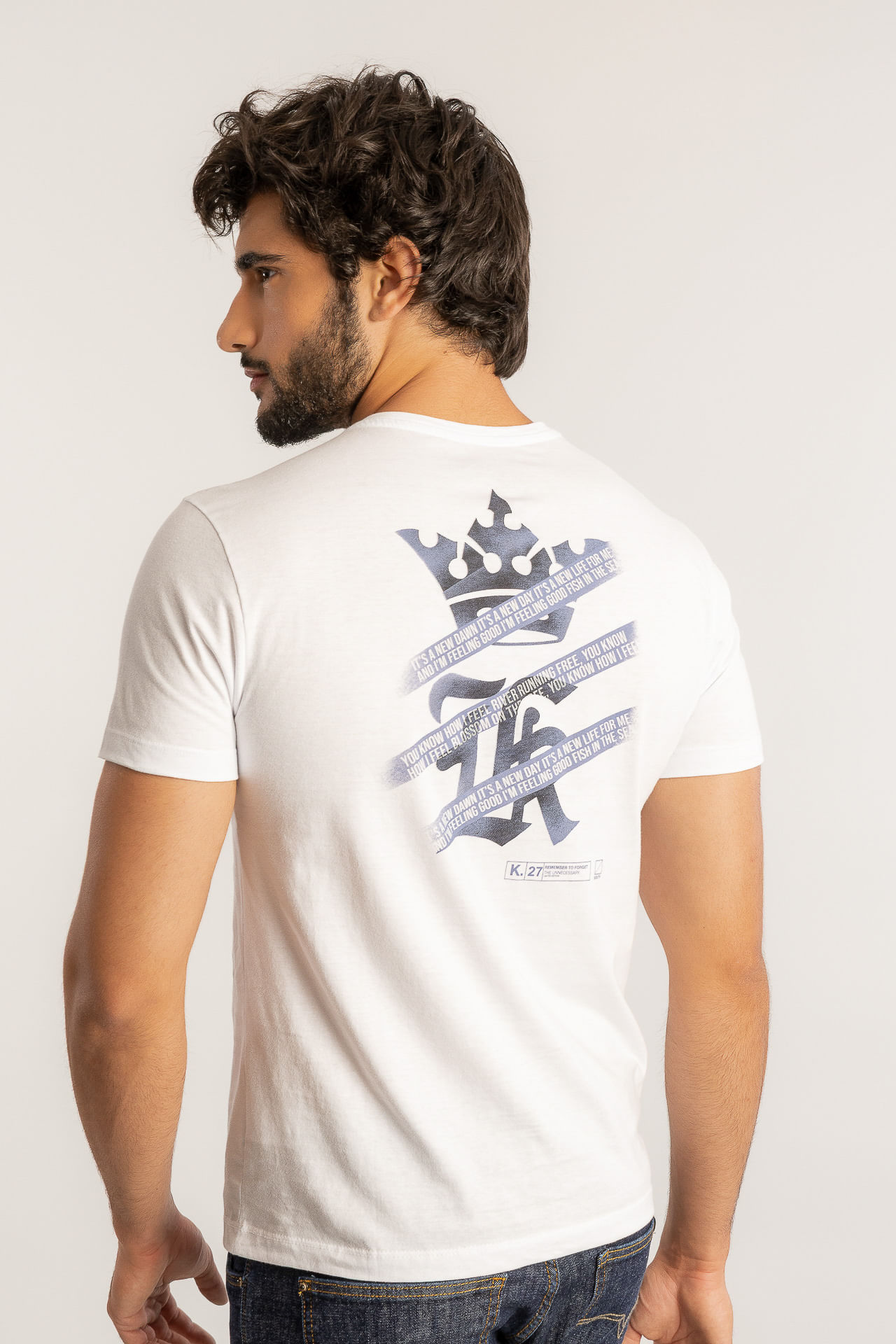 Camiseta Logo Feeling Good S27 - Branco