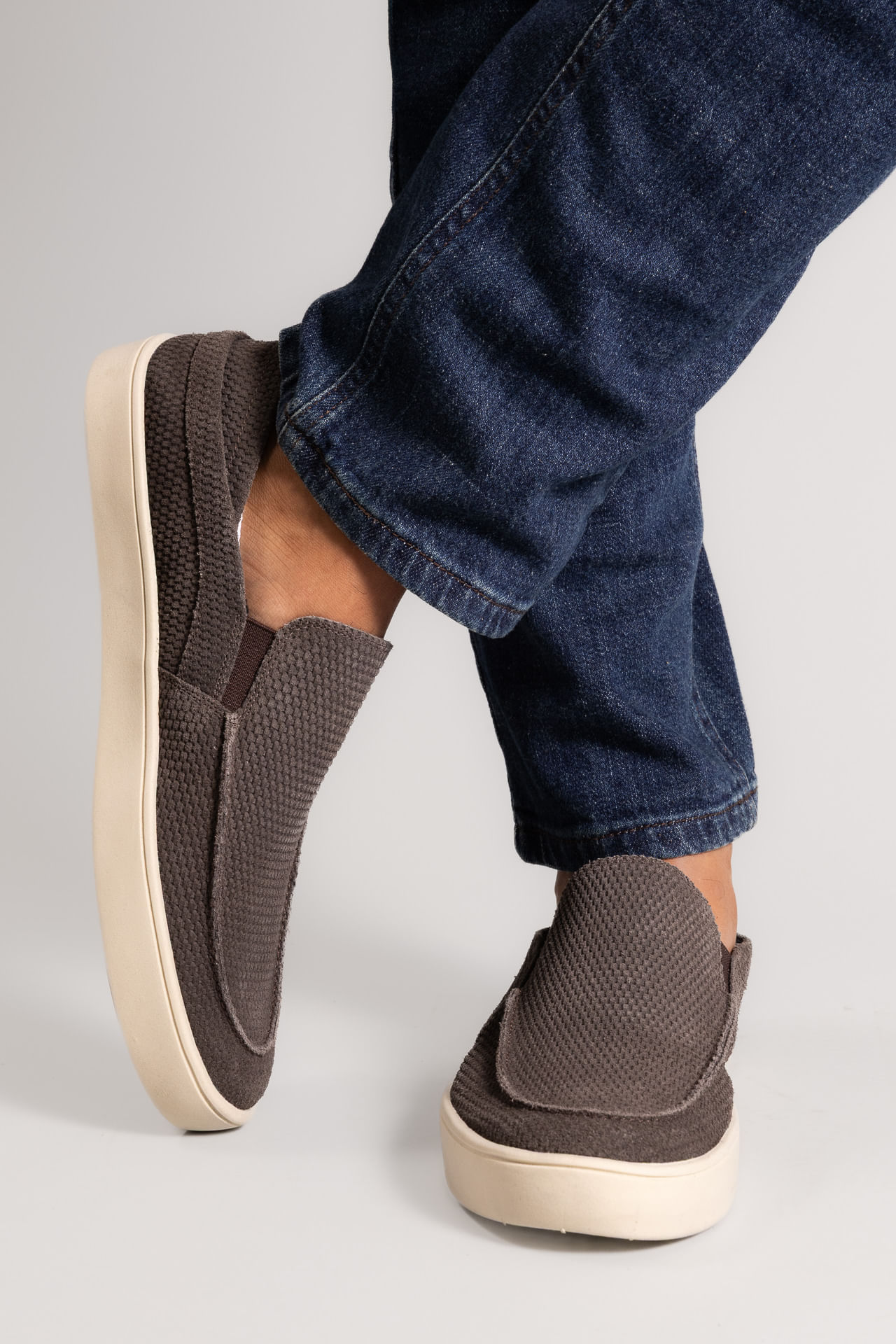 Tenis Loafer Waves S27 - Chumbo