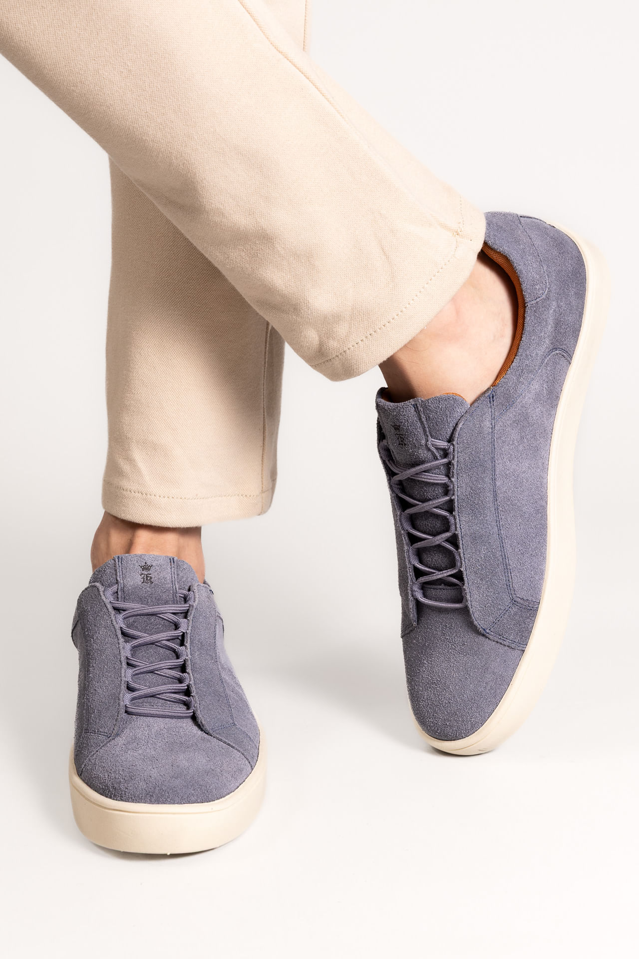 Tênis Elastico Camurça S27 - Azul