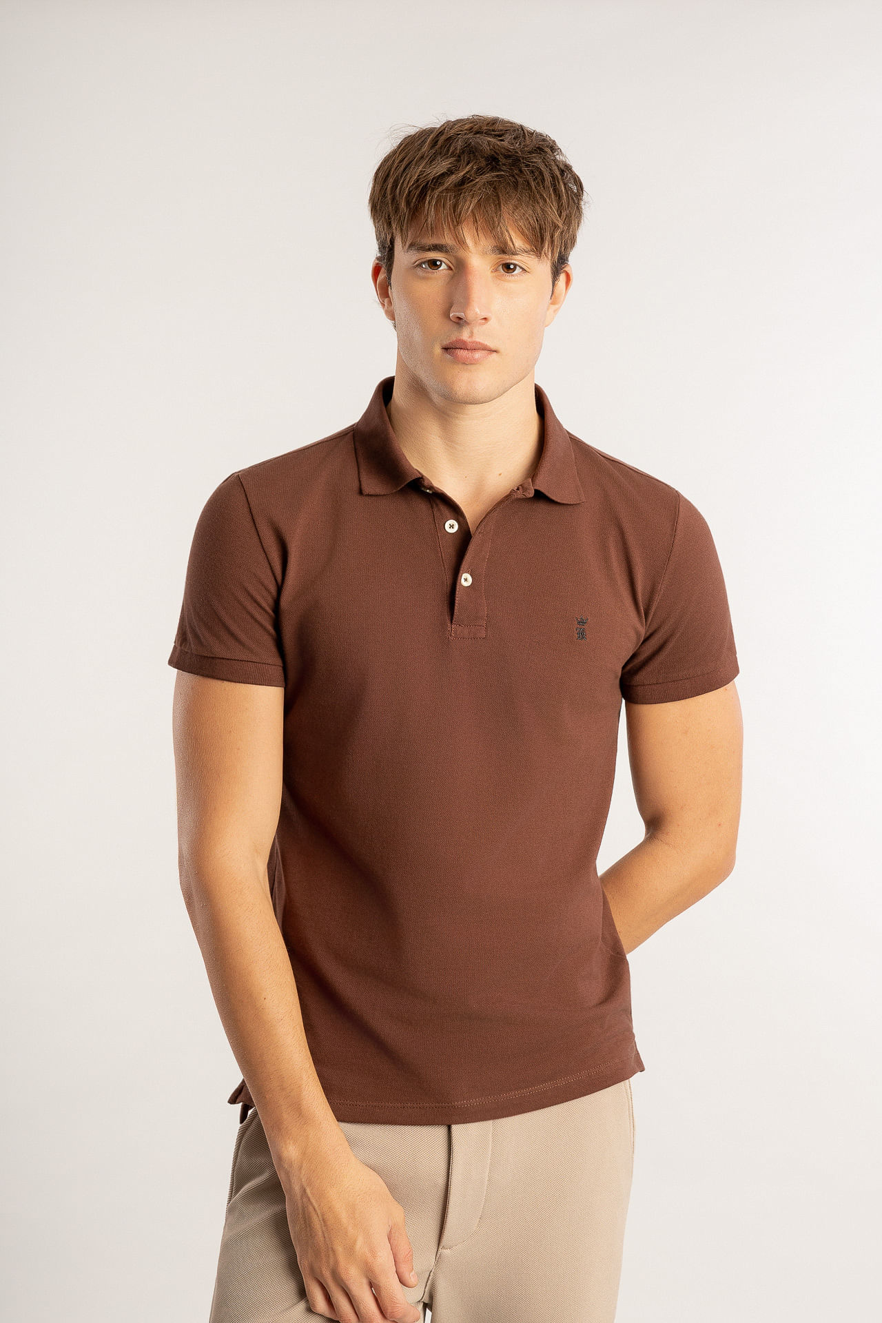 Camisa Polo Piquet S27 - Marrom