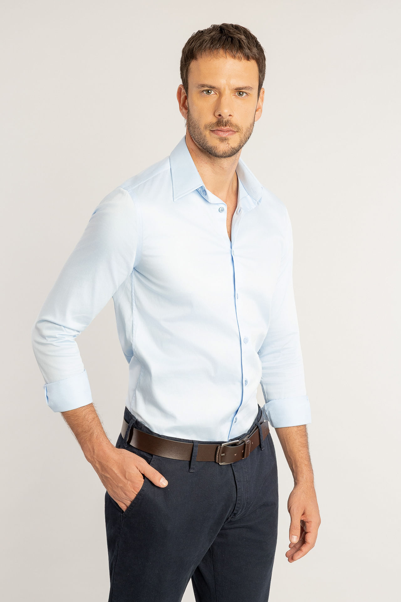 Camisa Silver S27 - Azul Claro